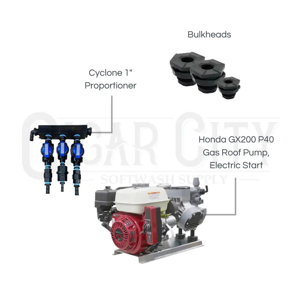 Gas Roof Pump Kit - Honda P40 Electric Start Pumps Cigarcity Softwash.