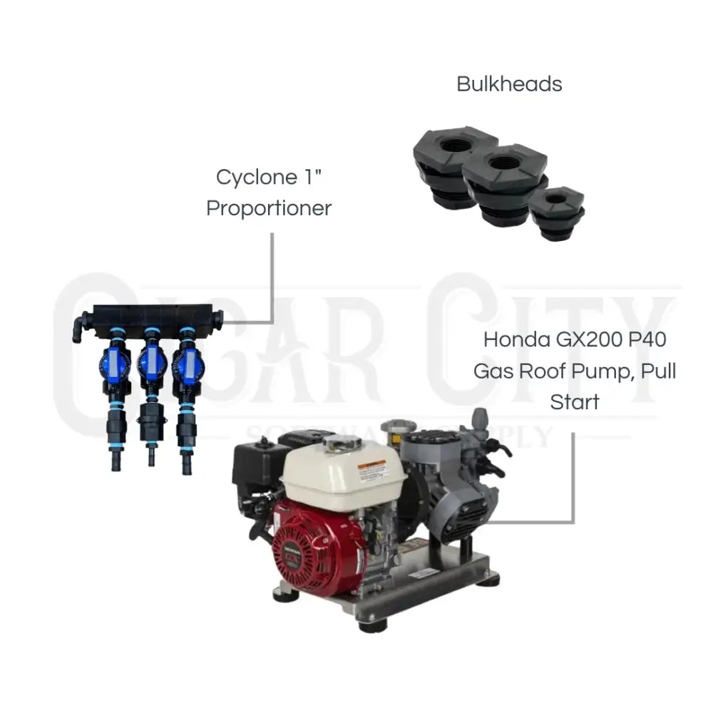 Gas Roof Pump Kit - Honda P40 Pull Start Pumps Cigarcity Softwash.