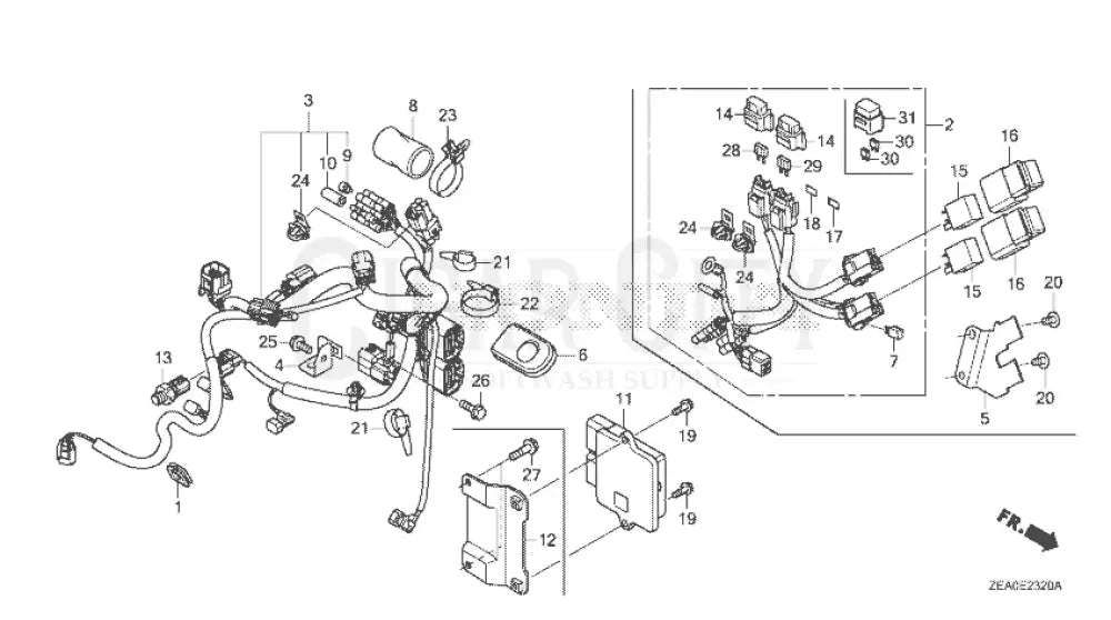 Honda ECU - IGX800 34750-ZDX-835 Engine Parts Cigarcity Softwash.