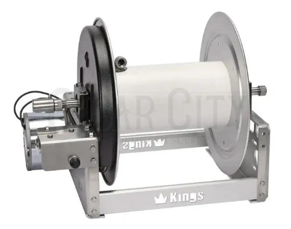 Kings 12" Electric Reel, Aluminum, 1/2" Manifold KR1A12E Hose Reels Cigarcity Softwash.