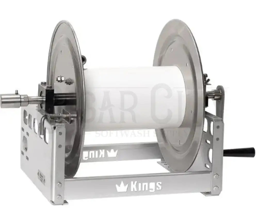 Kings 12" Manual Reel, Aluminum, 1/2" Manifold KR1A12 Hose Reels Cigarcity Softwash.