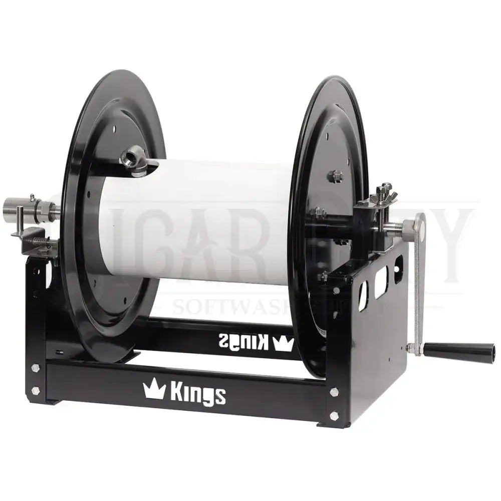 Kings 12" Manual Reel, Steel, 1/2" Manifold KR1S12 Hose Reels Cigarcity Softwash.