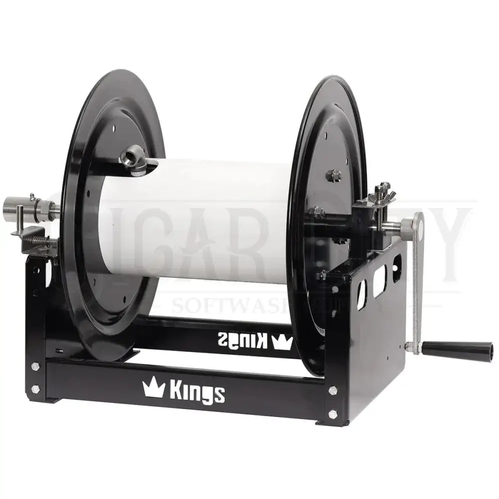 Kings 18" Manual Reel, Steel, 1/2" Manifold KR1S18 Hose Reels Cigarcity Softwash.