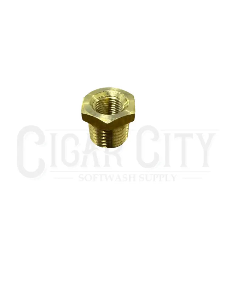 MTM Hydro 1/4"x1/8" Reducer Brass Bushing Hardware Cigarcity Softwash.