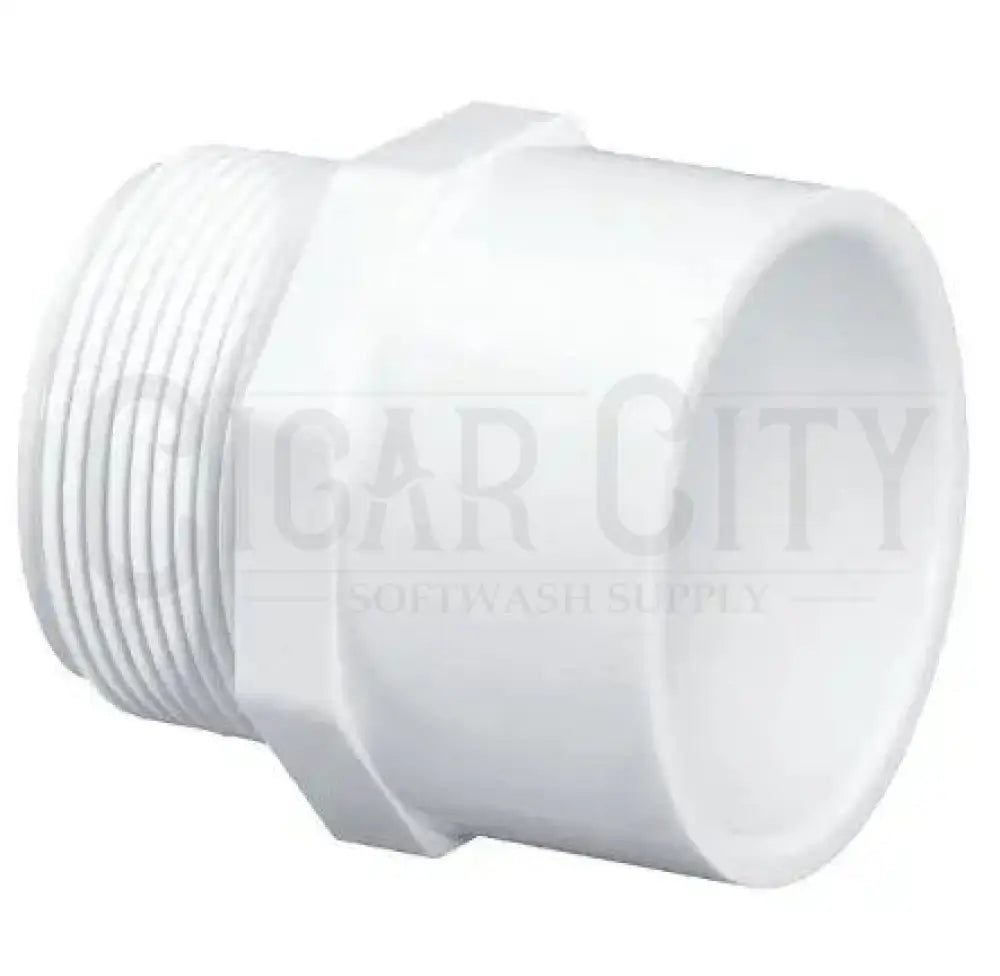 PVC Male Adapter, MNPT x Socket Cigarcity Softwash.