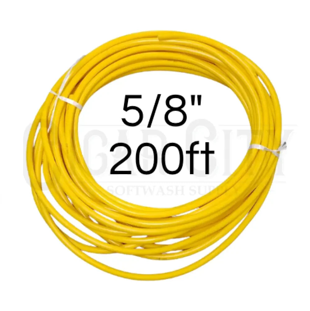 Rampage 5/8" Yellow Rampage Softwash Hose 200' with crimped ends RAMP-10-YW-SW-200-CE Cigarcity Softwash.