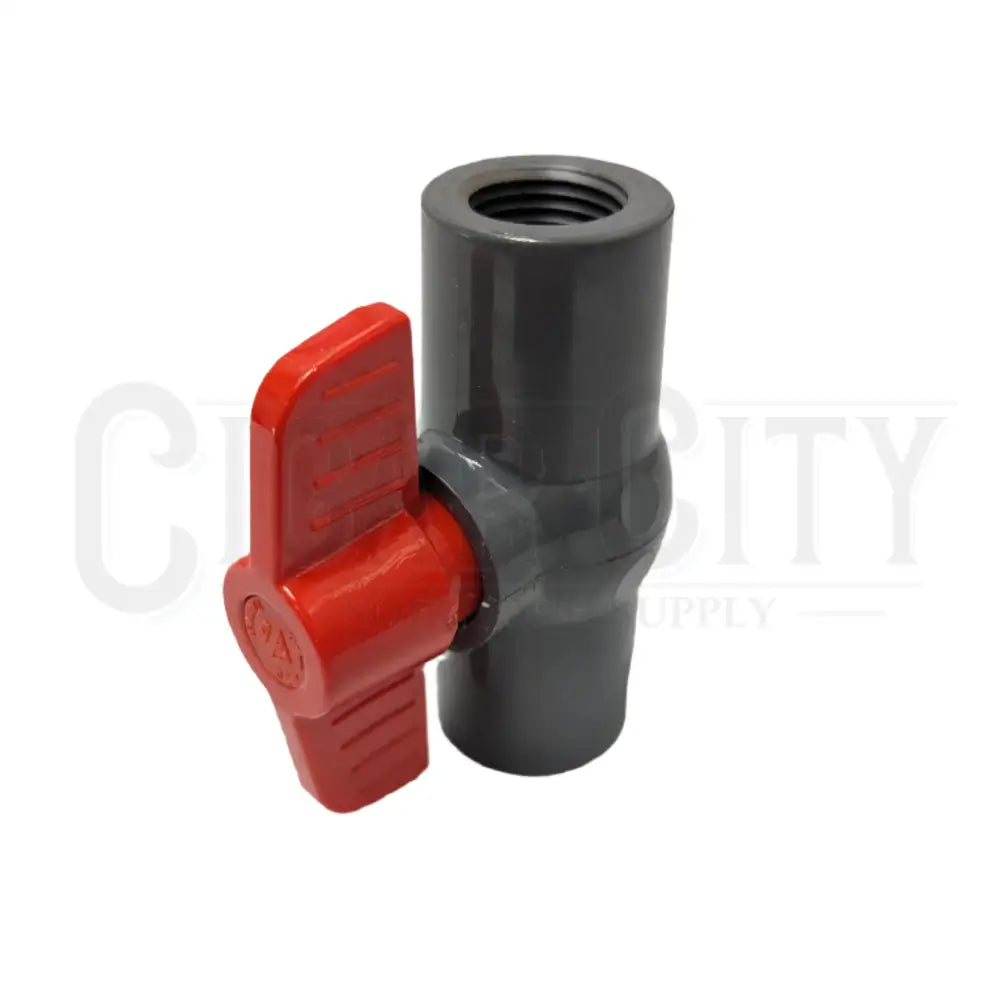 Red 1/2” Shutoff Valve Cigarcity Softwash.