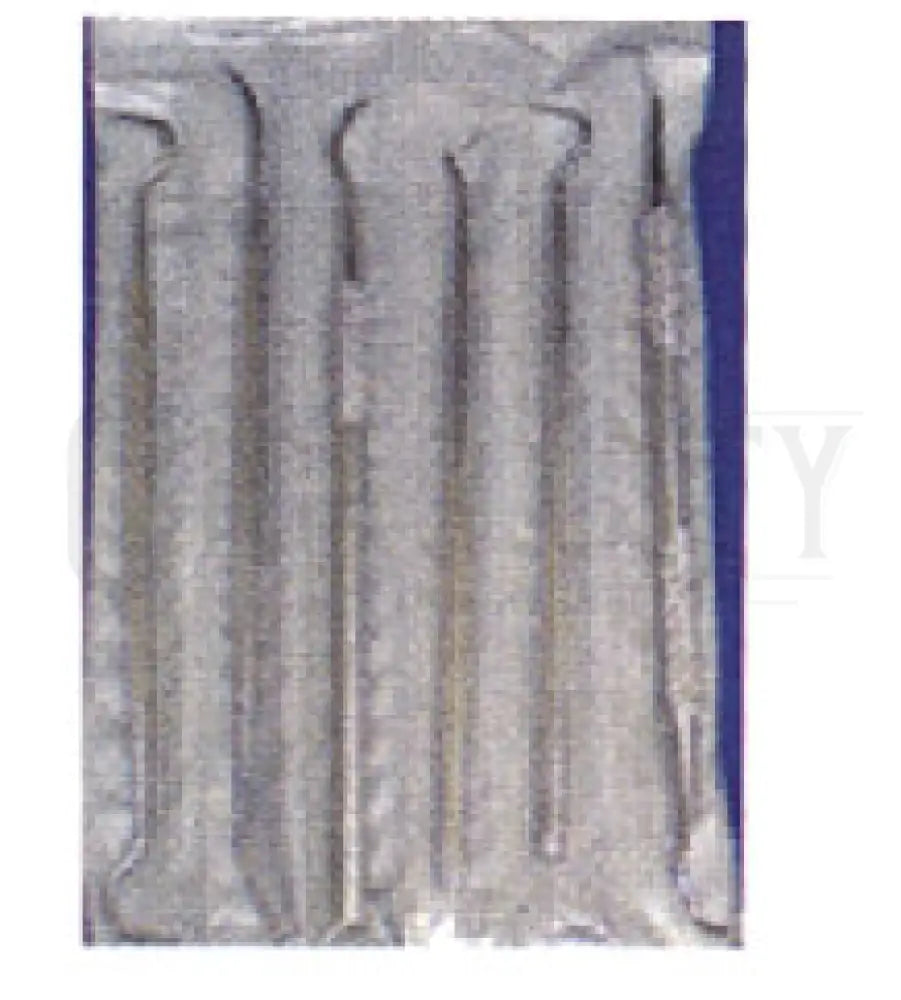 SET OF 6 ASSORTED S.S. O-RING PICKS Cigarcity Softwash.