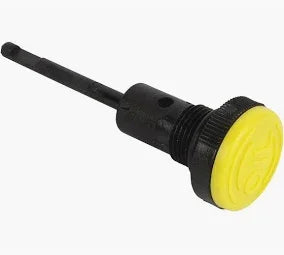 Yellow-capped softwash chemical injector tool for pressure washing systems