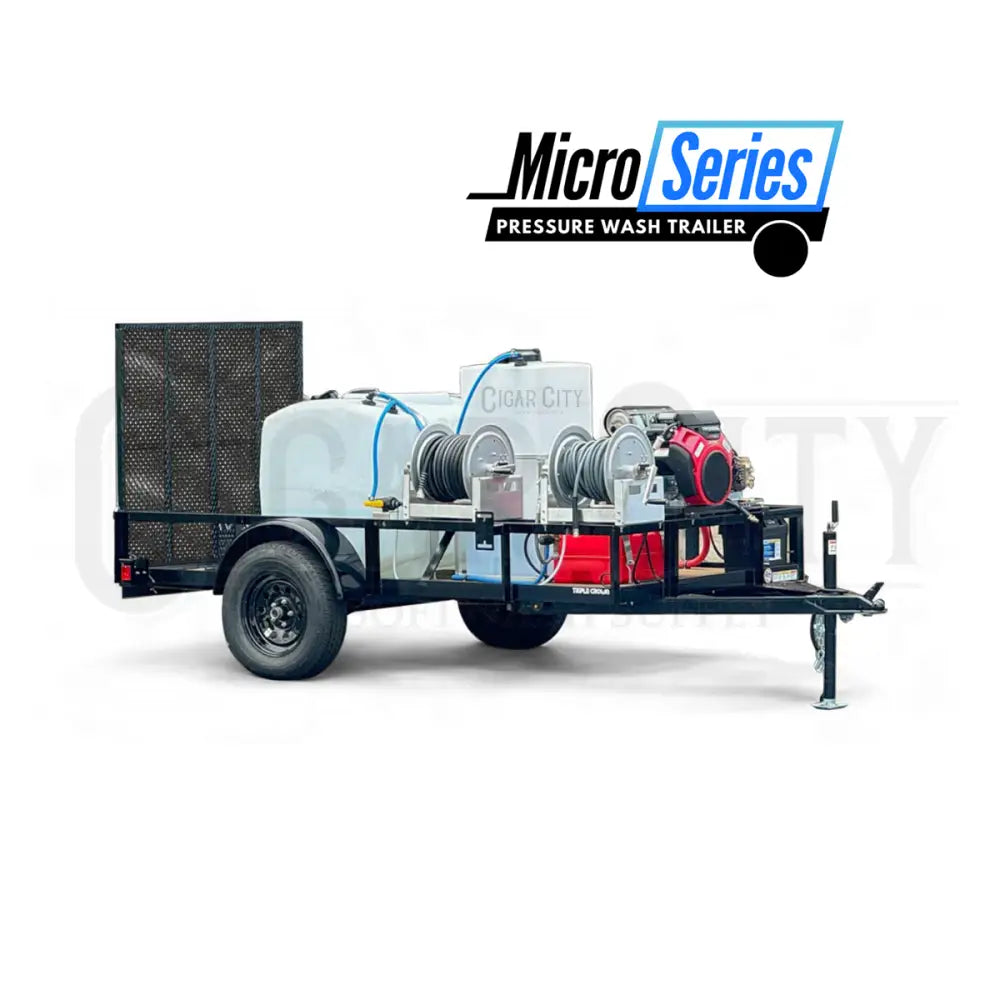 The Micro Series - 5x10 Downstream Pressure Washing Trailer Complete Rigs Cigarcity Softwash.