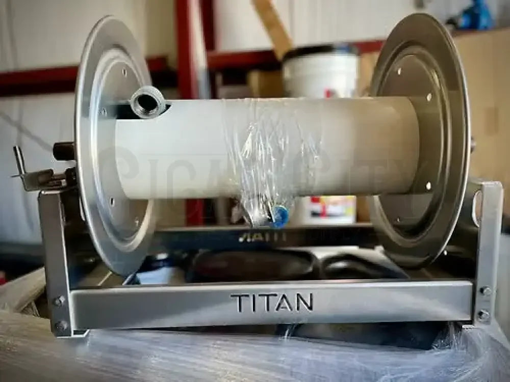 Titan 12" Electric Reel, 1" Manifold 4012-6E Hose Reels Cigarcity Softwash.