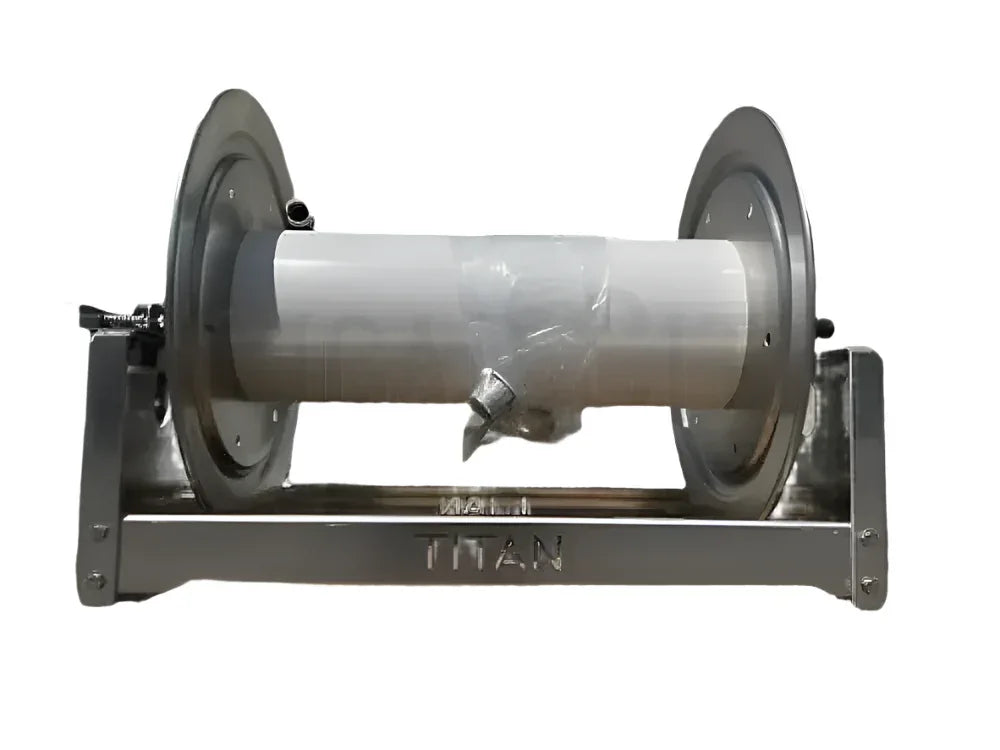 Titan 18" Manual Reel, 1/2" Manifold 4318S Hose Reels Cigarcity Softwash.