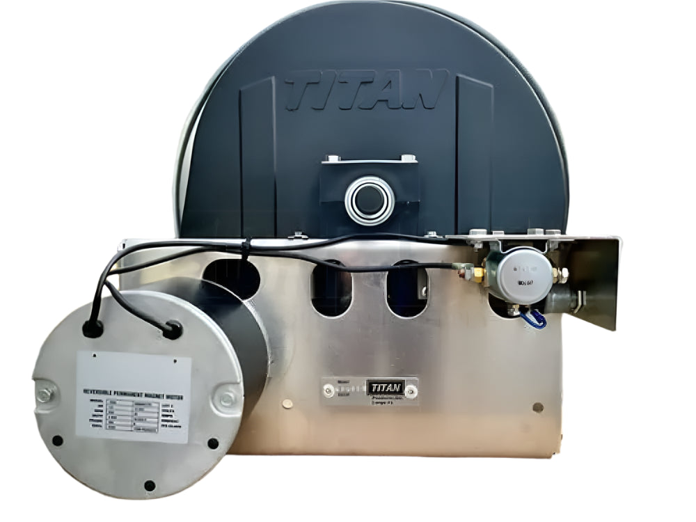 Titan 22”, Electric Reel, 1/2” Manifold 4322ES Hose Reels Cigarcity Softwash.