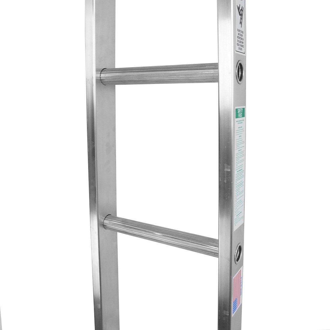 Metallic Ladder Aluminum Open Top Section - 8 Foot