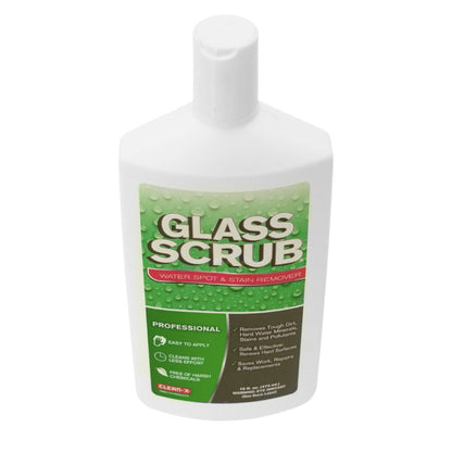 Clean-X Glass Scrub Water Spot and Stain Remover - 16 oz
