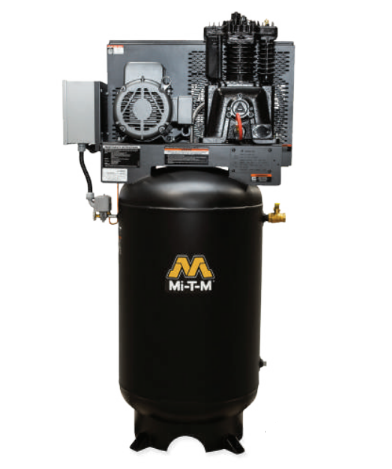 Mi-T-M Electric Air Compressors Simplex horizontal model - 23.5 @ 175, 7.5 HP, 80-gallon, ACS-20375-80H