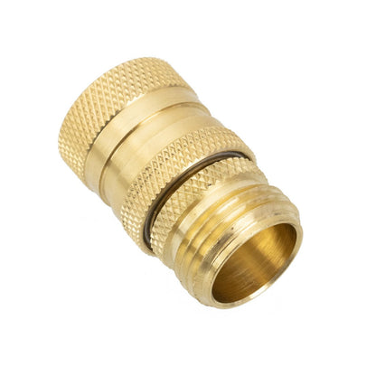 Garden Hose Quick Connect Male and Female Set - Brass WindowCleaner.com