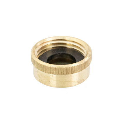 Brass Garden Hose Cap - Female WindowCleaner.com