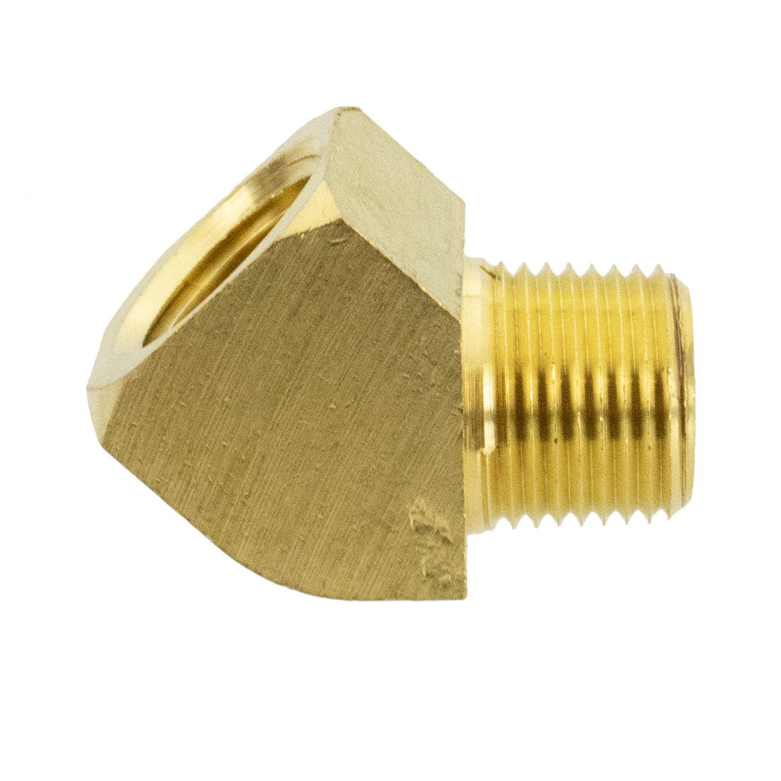 Pulex Fitting - 1/2 Inch NPT x 45° Street Elbow Brass WindowCleaner.com