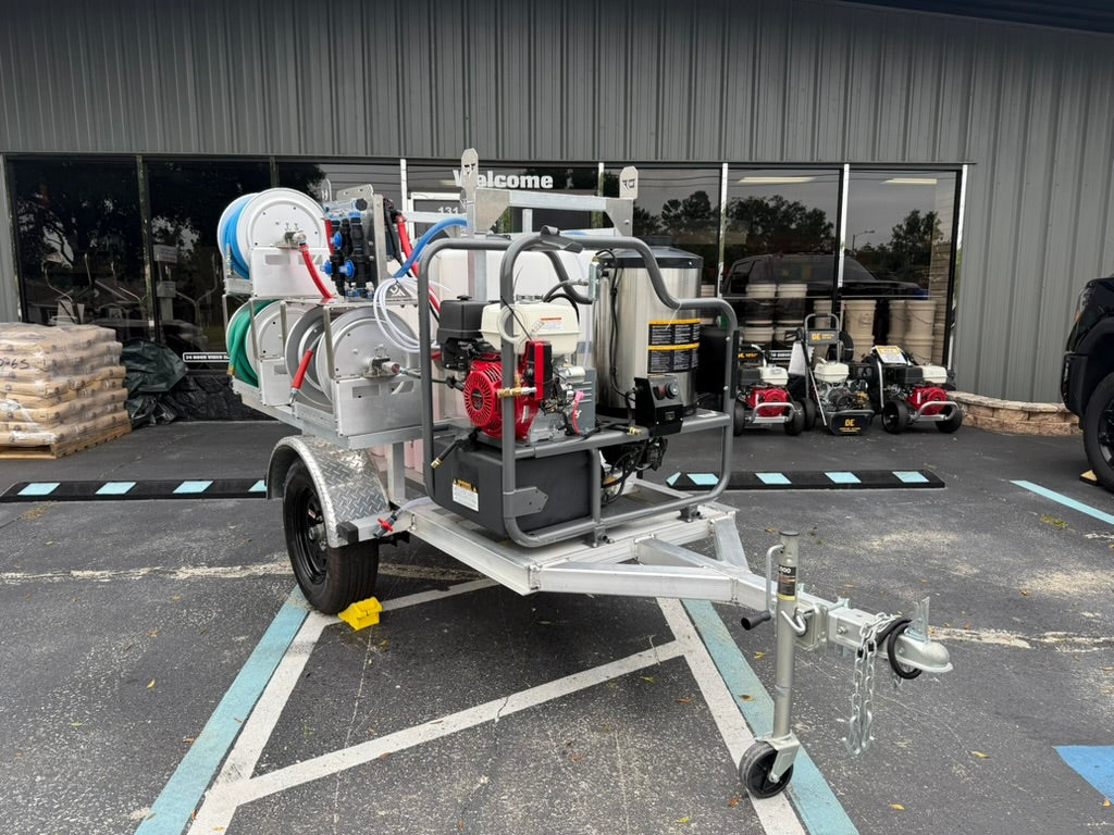 RENTAL: Nano Hot Water Pressure Washer & Softwash Trailer – 4 GPM