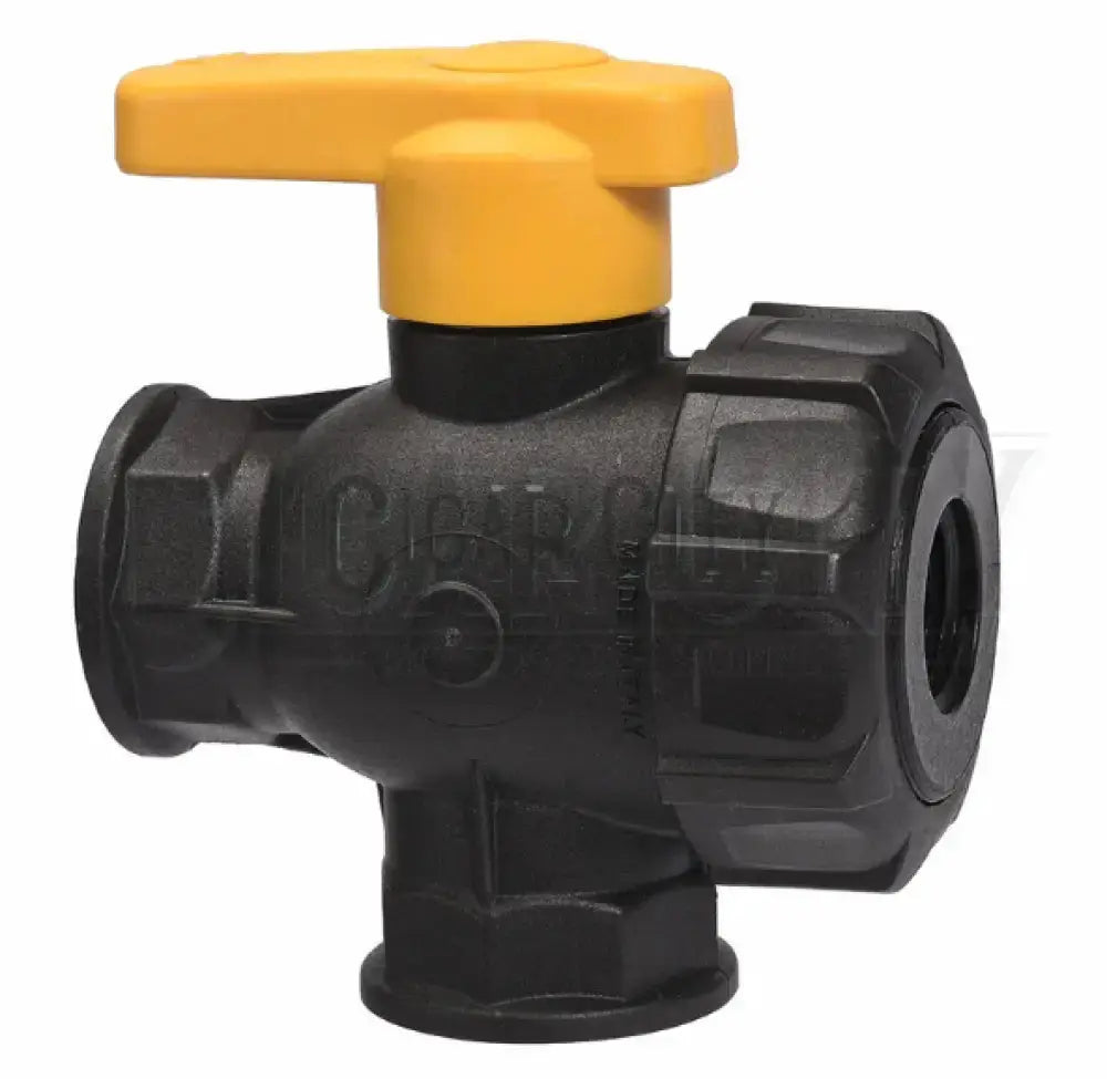 1/2" 3 Way Single Union Ball Valve 9951-3050N  Cigarcity Softwash.