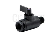 1/4" FNPT x 1/4" MNPT Series 226 Polypropylene Ball Valve with Viton Seals  Cigarcity Softwash.