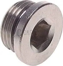 1/4" GAS Nickel Plated Brass Oil Plug Cigarcity Softwash