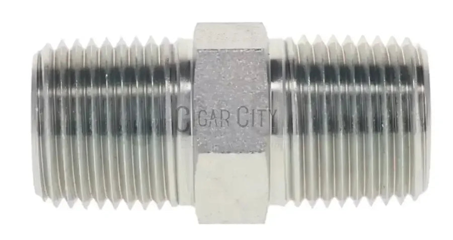 1/4” x 3/8” Steel Hex Nipple 5404-06-04 Fittings Cigarcity Softwash.
