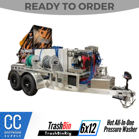 Gen 2 Tornado Trash Bin Cleaner – 10 GPM Pressure Washing, Softwash & Hot Water Cleaning Trailer