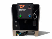 Dominator Fabrication softwash equipment with SH and Flush buttons, power indicator, and control key