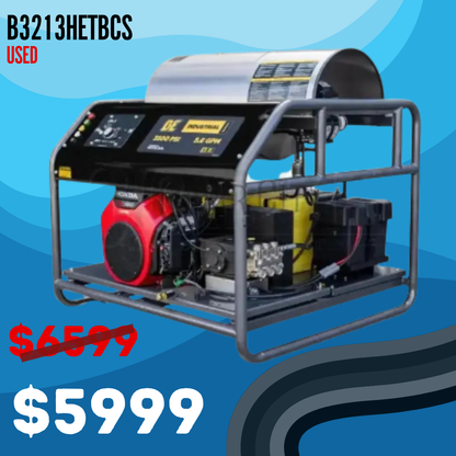 BE Scratch N Dent  5.6 GPM @ 3,500 PSI Honda GX690 Triplex Pump Hot Water Super Skid Pressure Washer - HW3524HG12V