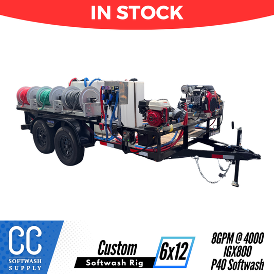 In Stock! - 6x12 Pressure + Softwash Rig