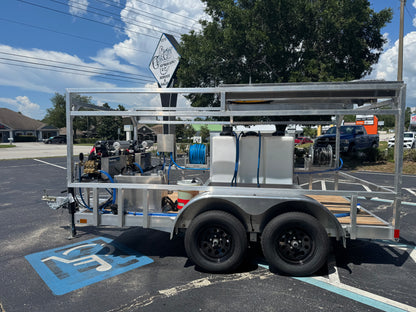 The Aluminum Hustler  Series - Dual 8GPM Pressure & Softwashing Trailer