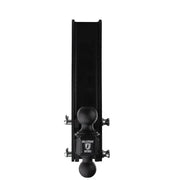 Black dual-ball hitch mount for softwash equipment towing, featuring Bulletproof Hitches branding