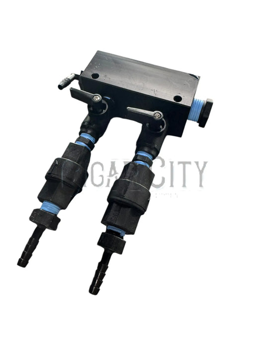 2-Port Downstream Soap Selector Injector Manifold – Dual Chemical Selector for Softwash & Pressure Washing Softwash Depot