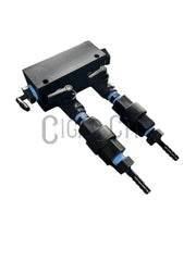 2-Port Downstream Soap Selector Injector Manifold – Dual Chemical Selector for Softwash & Pressure Washing Softwash Depot
