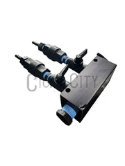 2-Port Downstream Soap Selector Injector Manifold – Dual Chemical Selector for Softwash & Pressure Washing Softwash Depot