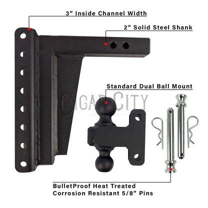 2.0" Extreme Duty 10" Drop/Rise Hitch — Bulletproof Hitches Cigarcity Softwash