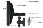 2.0" Extreme Duty 4" & 6" Offset Hitch — Bulletproof Hitches Cigarcity Softwash