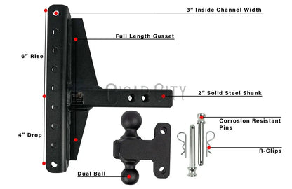 2.0" Extreme Duty 4" & 6" Offset Hitch — Bulletproof Hitches Cigarcity Softwash