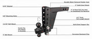 2.0" Extreme Duty 8" Drop/Rise Hitch — Bulletproof Hitches Cigarcity Softwash