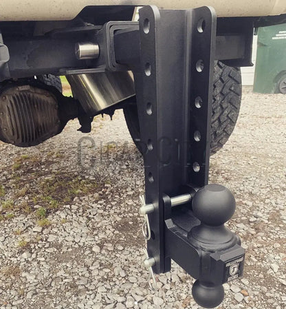 2.0" Heavy Duty 10" Drop/Rise Hitch Cigarcity Softwash