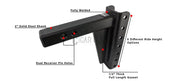 2.0" Heavy Duty 8" Drop/Rise Hitch Cigarcity Softwash