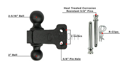 2.0" Medium Duty 4" & 6" Offset Hitch Cigarcity Softwash
