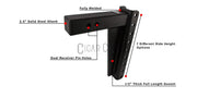 2.5" Heavy Duty 12" Drop/Rise Hitch — Bulletproof Hitches Cigarcity Softwash