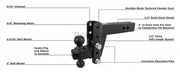 2.5" Heavy Duty 4" Drop/Rise Hitch — Bulletproof Hitches Cigarcity Softwash
