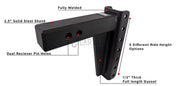 2.5" Heavy Duty 8" Drop/Rise Hitch — Bulletproof Hitches Cigarcity Softwash