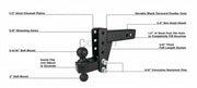 2.5" Medium Duty 4" Drop/Rise Hitch — Bulletproof Hitches Cigarcity Softwash