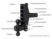 2.5" Medium Duty 4" & 6" Offset Hitch — Bulletproof Hitches Cigarcity Softwash