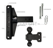 2.5" Medium Duty 4" & 6" Offset Hitch — Bulletproof Hitches Cigarcity Softwash